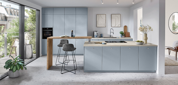 Cocina azul Foto Nobilia